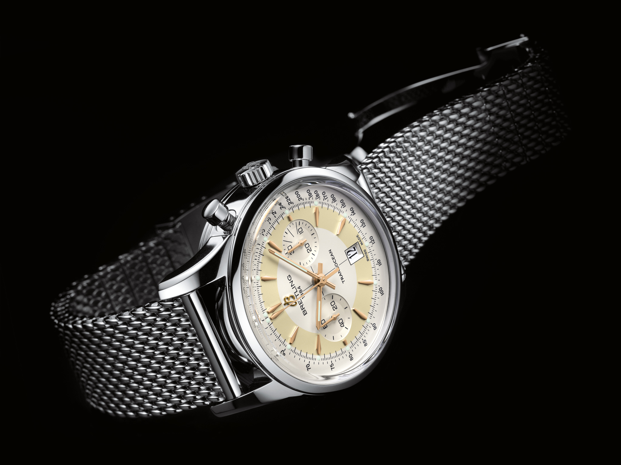 Часы миланского плетения. Breitling Transocean Limited Edition. Миланский браслет Breitling. Breitling миланское плетение. Breitling Chronograph 1915.